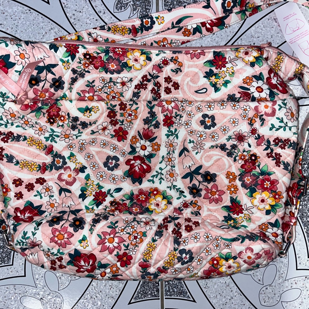 Vera Bradley Prairie Paisley Convertible Backpack Shoulder Bag